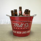 Ice bucket with fixed handles