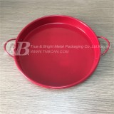 Tin tray with strong handles